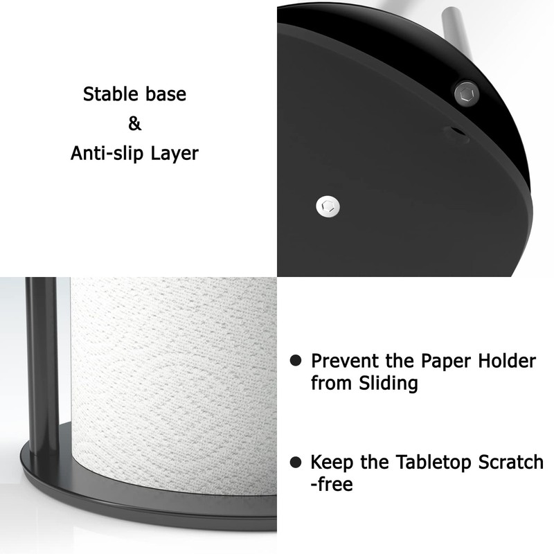 Golden Kitchen Roll Holder Worktop Paper Roll Holder Standing Kitchen
