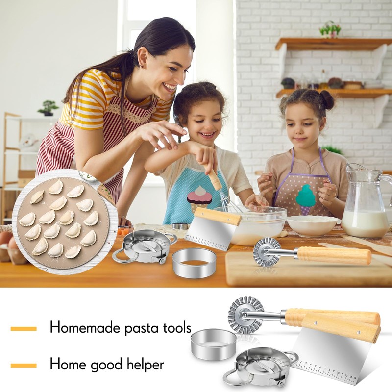 10 Pcs Gnocchi Board Set Includes Ravioli Pasta Cutter Wheel,