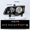 TUSDAR Headlight Assembly Set Fit for 2008-2016 Chrysler Town &