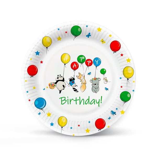 PAW - Paper Plates (23 cm) I Pack of 8
