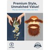 4-Piece Set – Ginger Beard and Eyebrow Stick On Beard