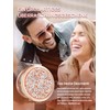 OMIRO Taschenspiegel mit Vergrößerung 1X/10X, Handspiegel Klein (Roségold)