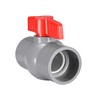 sourcing map 50mm PVC Ball Valve for Water Supply Pipe,