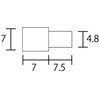 Best Insertion Shelf Dowels, 0.19 x 0.3 inches (4.8 x