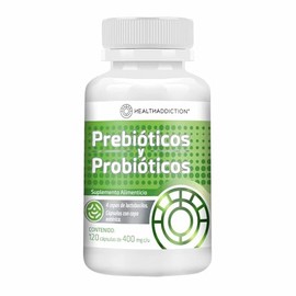 HEALTHADDICTION - Probióticos y Prebióticos  Fórmula Avanzada con 4 Cepas y 10 Billones  Cápsulas de Absorción Entérica, Sin Gluten, Lactosa ni...    