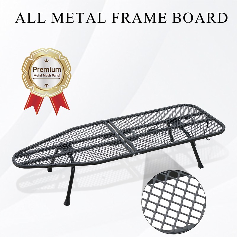 ZOES HOMEWARE Metal Mesh Panel Tabletop Ironing Board | Foldable