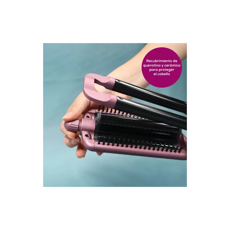 Ondulador Cabello Con Recubrimiento De Cerámica Ht65 Beurer Color Rosa
