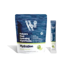 Voli Hydration, Hillside Honeydew, Superfood Hydration, Irish Sea Moss, Aquamin (Natural Magnesium), Coconut Water, Himalayan Pink Salt, Low-Calorie Hydration, 15 Servings (Pack of 1)