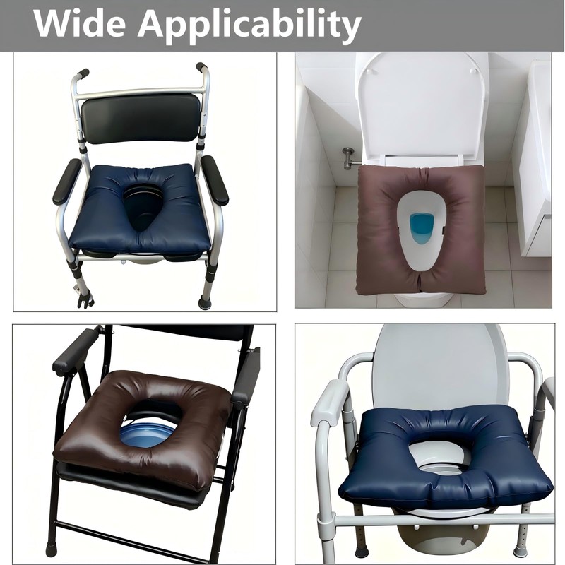 Bedside Commode Cushion Soft Toilet Seat Cushion 16.5" X 16.5"