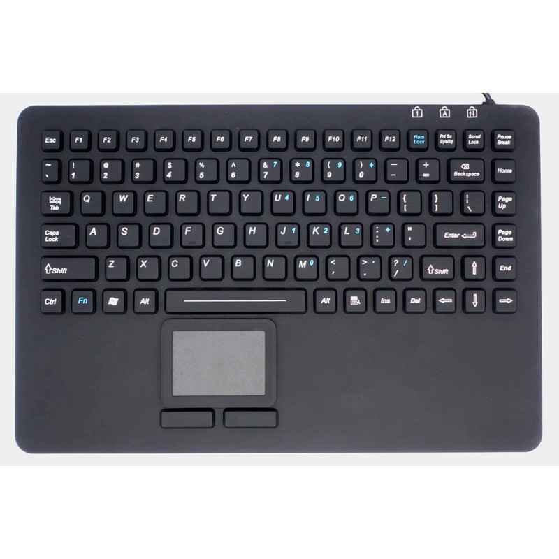 Industrial Computers Inc. Mini Keyboard with Touchpad IP68 Waterproof Rugged