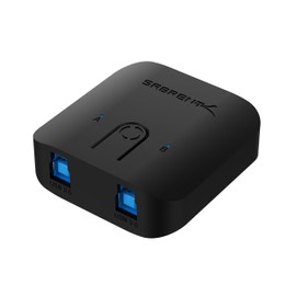 SABRENT USB 3.0 Sharing Switch for Multiple Computers and Peripherals LED Device Indicators (USB-SW30) Black