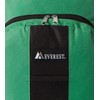 Everest Backpack with Front and Side Pockets, Emerald Green/Black, One