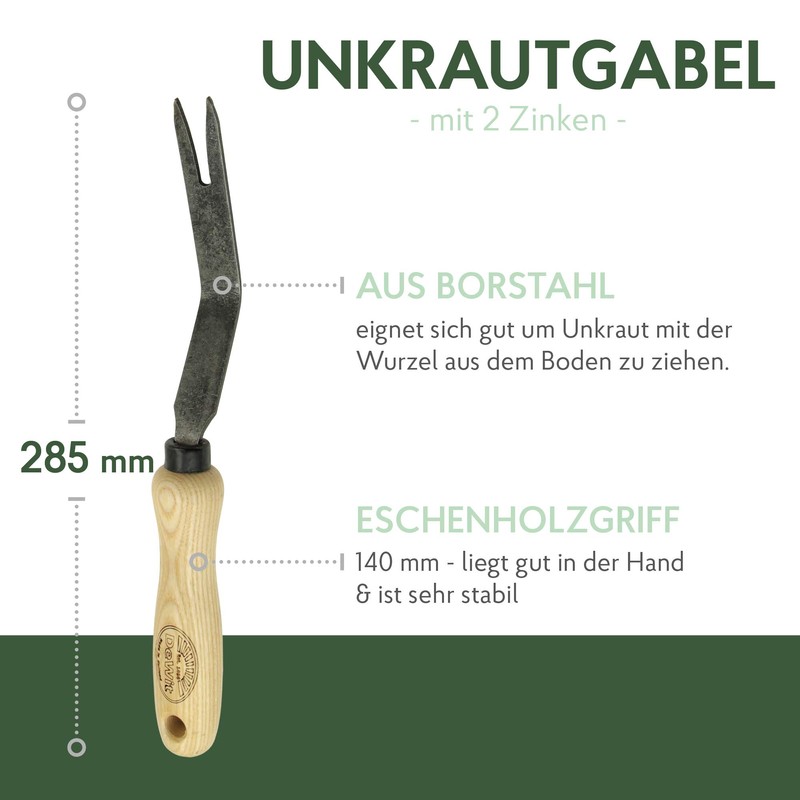 DeWit Weed Fork 28.5 cm I Professional Garden Fork Made