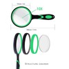 Magnifying Glass 10X Handheld Reading Magnifier for Seniors & Kids,