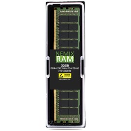 NEMIX RAM 32GB (1X32GB) DDR4 2933MHZ PC4-23400 2Rx4 1.2V CL21 288-PIN ECC RDIMM Registered Server Memory Compatible with Micron MTA36ASF4G72PZ-2G9E2