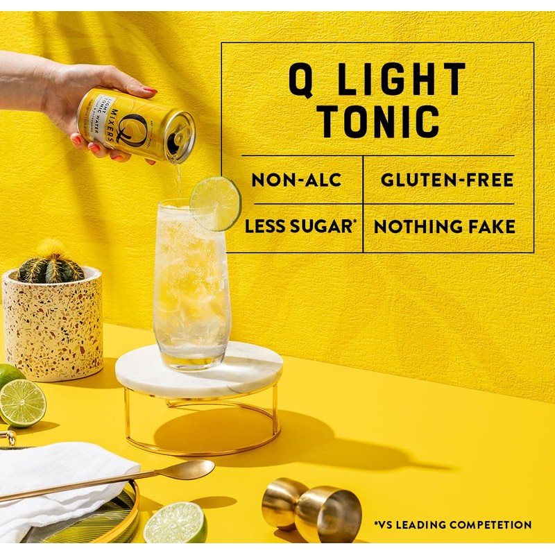 Q LIGHT TONIC WATER with Real Quinine & Organic Agave