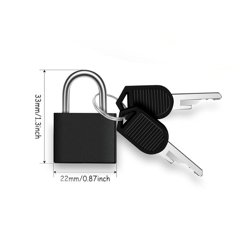 24-Piece Multicolor Keyed Padlocks | Durable Copper Luggage & Suitcase
