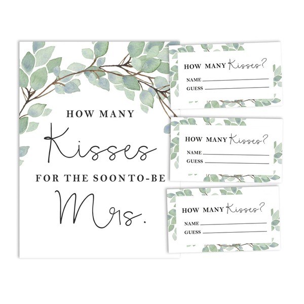 Inkdotpot How Many Kisses for The Soon to Be Mrs