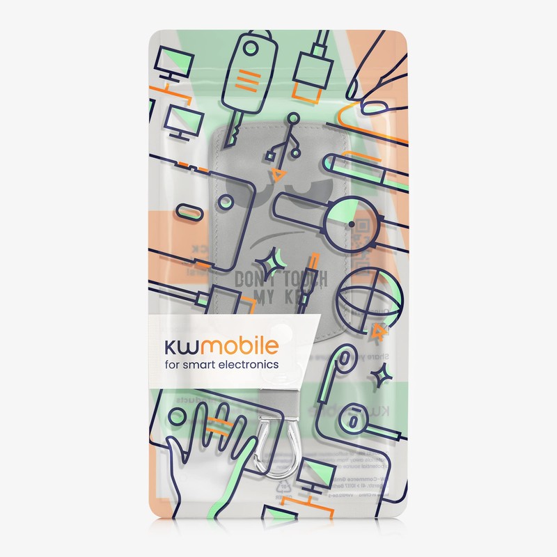 kwmobile Car Key Case Compatible with Renault 4-Button Car Key