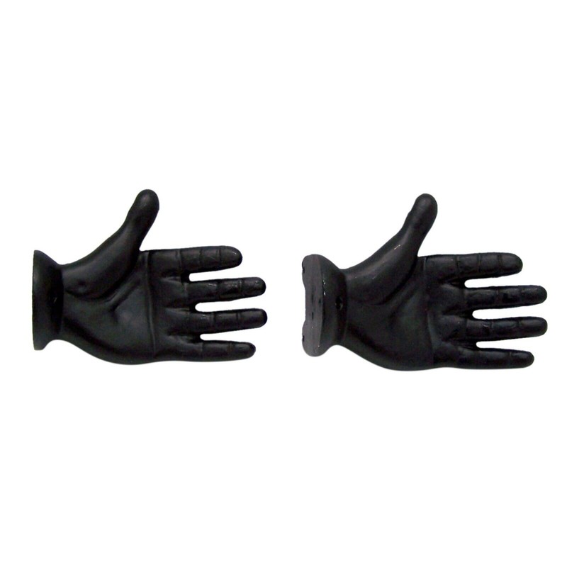 Wowser Black Cast Iron Left Hand Wall Hooks, Unique Home