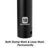 MIXPOWER 1/2-Inch Drive Deep Impact Socket - 18mm, Metric, CR-V,