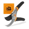 Fiskars Bypass Pruning Shears: Precision Garden Clippers with Sharp, Precision-Ground Steel Blade for Plant Cutting