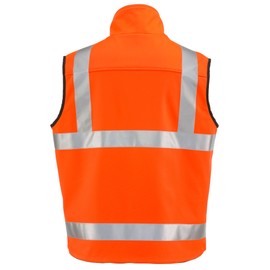RefrigiWear High-Visibility Reversible Safety Vest, ANSI Class 2, Orange (5XL)