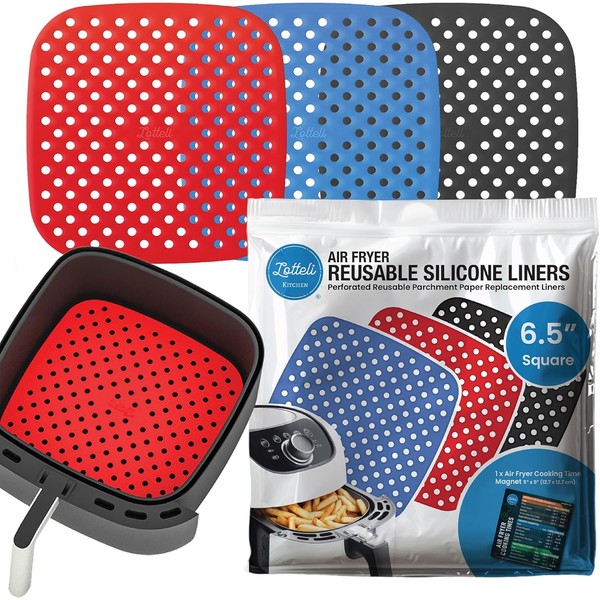 Reusable Air Fryer Liners 3 Pack for 2QT - 6.5"