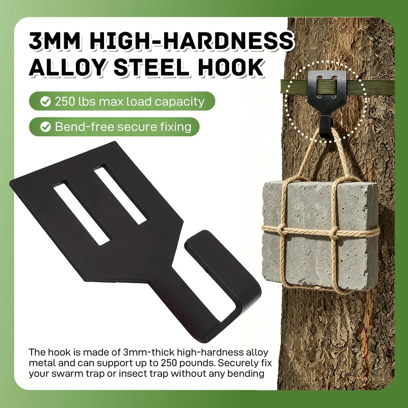 Hxszk 2 Pack Swarm Trap Hanger, 3mm Heavy Duty Alloy