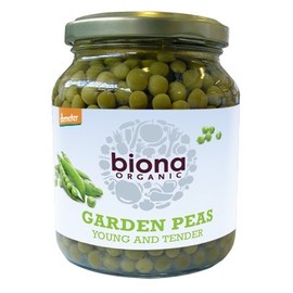 Biona Organic - Jarred Vegetables - Garden Peas - 350g