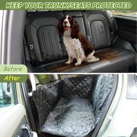 HIRUFAIT Dog Car Seat Cover for 2020-2024 Land Rover Defender 90/110/130 Accessories, Waterproof & Nonslip Cargo Liner for Dogs, Dog Seat Cover Mat Backseat Protector (Rear Seat)