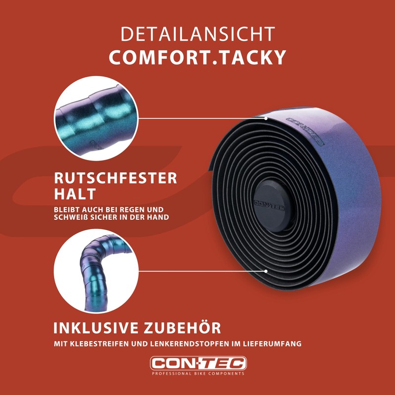 CONTEC Ct Comfort.Tac Ky Chameleon 03199993 Handlebar Tape Metallic Colourful