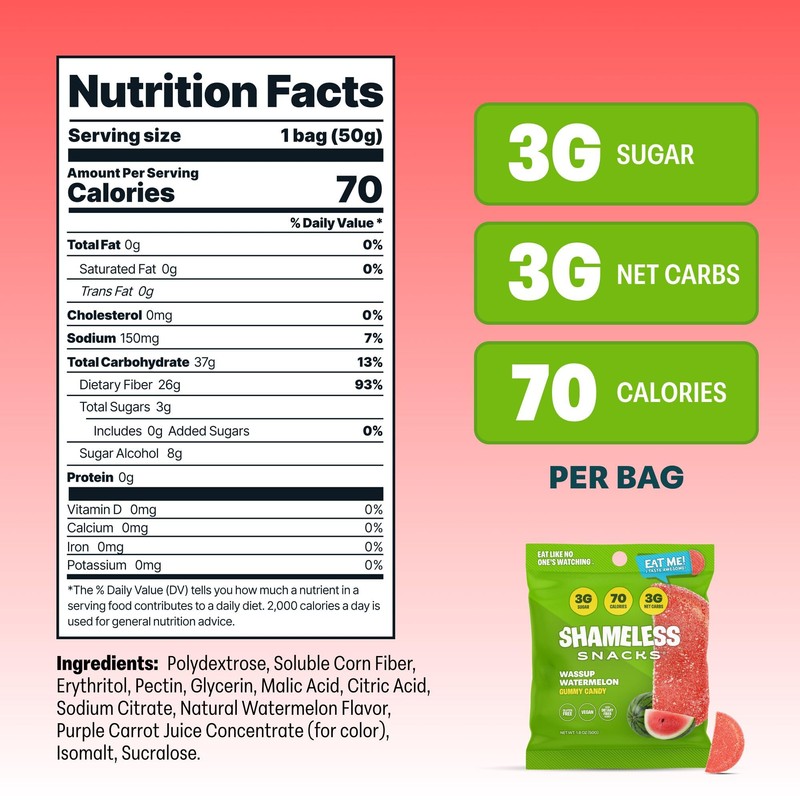 Shameless Snacks - Healthy Low Calorie Snacks, Low Carb Keto