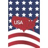 USA: Patriotic Notebook with USA 50 States and Stars &