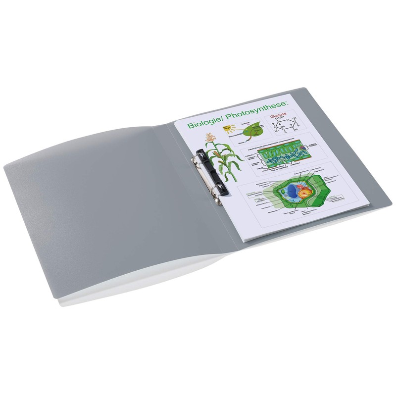 HERMA Ring Binder Translucent in Grey, A4, 25 mm Spine,