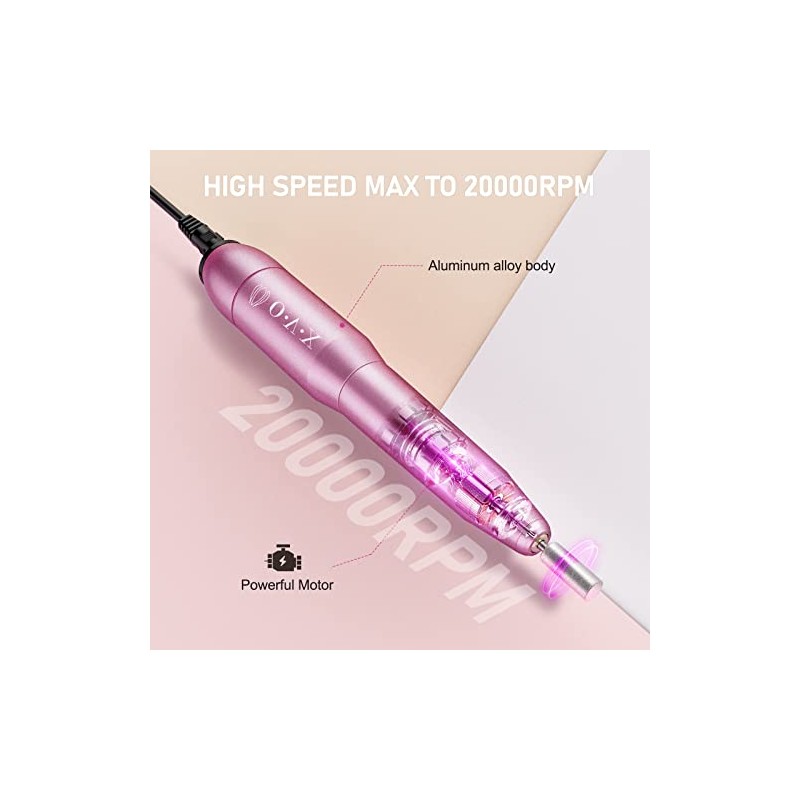 Portable Electric Nail Drill Machine Professional 20000 RPM Manicure Pedicure