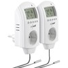 revolt Thermal Switch: Set of 2 Digital Socket Thermostats for