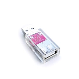 PortaPow USB Data Blocker - Protect Against Juice Jacking (Transparent, 1)