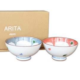 Couples Rice Bowls, Present, Rice Bowls, Pair, Gift Box, Stylish, Arita Ware, Rice Bowl, Love Tsubaki, Made in Japan