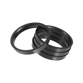 Motoforti 71.5mm to 65.1mm Universal Car Hub Centric Rings Black - Pack of 4 Long-Lasting