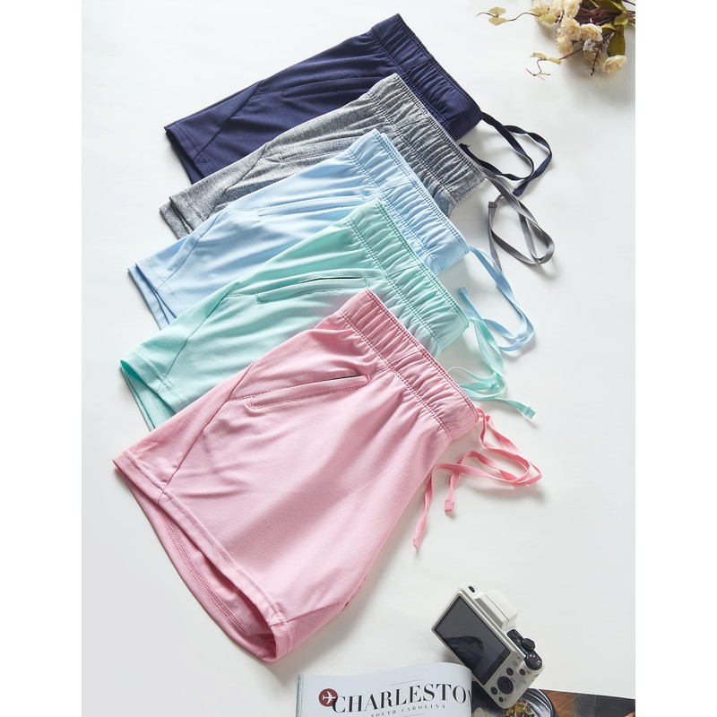 Paquete de 5: pantalones cortos de entrenamiento para mujer, estilo