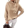 SENFURE Womens Soft Sweaters Casual Long Sleeve Thick Sweater Turtleneck