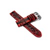 NICKSTON Red and Black Skull Crossbones Band Compatible with Pebble
