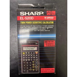 Sharp BNIB - Vintage Sharp EL-520D Scientific Calculator Brand New