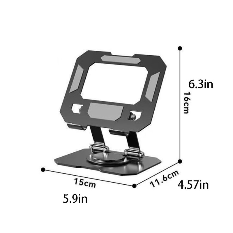 Hbluefat Metal Tablet Stand, Adjustable 360° Rotation Tablet Holder Compatible