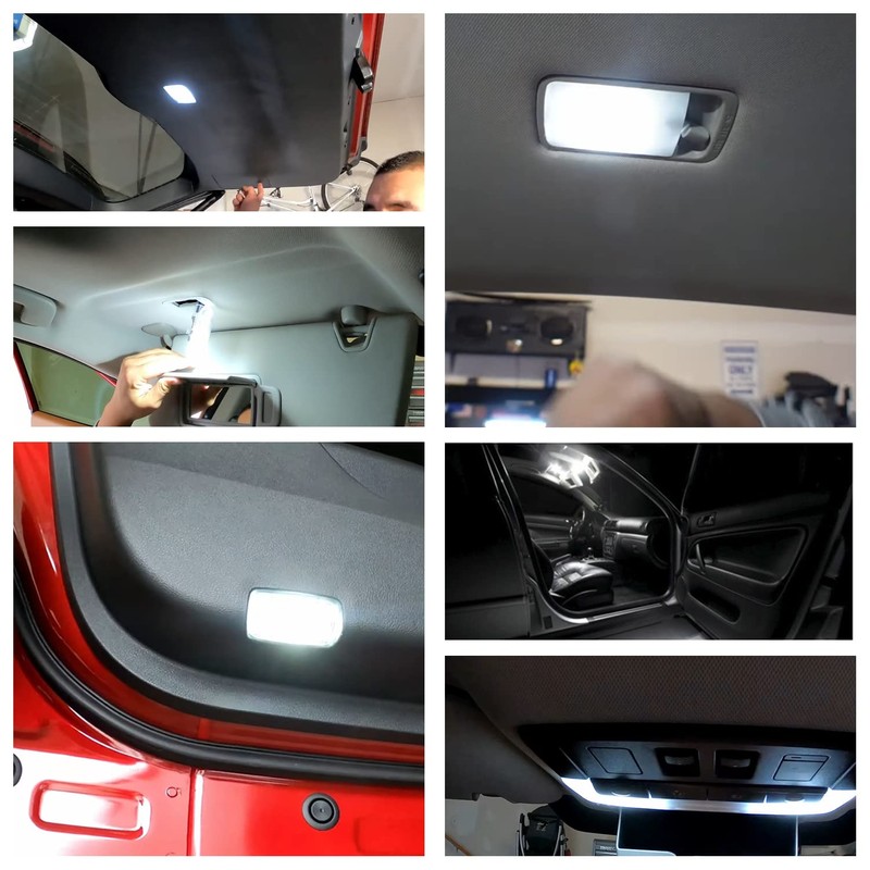 10pcs LED White Interior Lights Bulb for 2022- Nissan Pathfinder