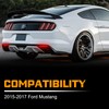 Gempro Rear Bumper Reflector Lights for Ford Mustang 2015-2017 Led
