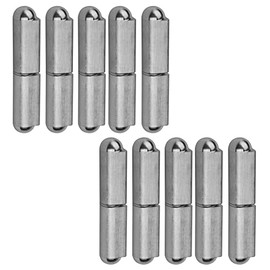 MOUNTAIN_ARK 10 Pack 3" x 5/8" Weld On Bullet Hinges, 304 Stainless Steel Lift Off Weldable Barrel Hinges for Welding Metal Gate, Trailer Ramp, BBQ Smoker, Boat