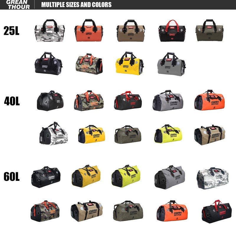 Greanthour Waterproof Duffel& Luggage Bag - Motorcycle Dry Bag Tail