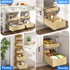 WelFurGeer Soft Close Pull Out Drawers for Cabinets, 14" W